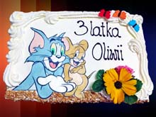 tort z nadrukiem
