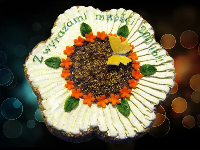 tort kwiatek