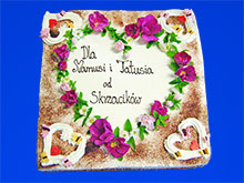 tort z kwiatami